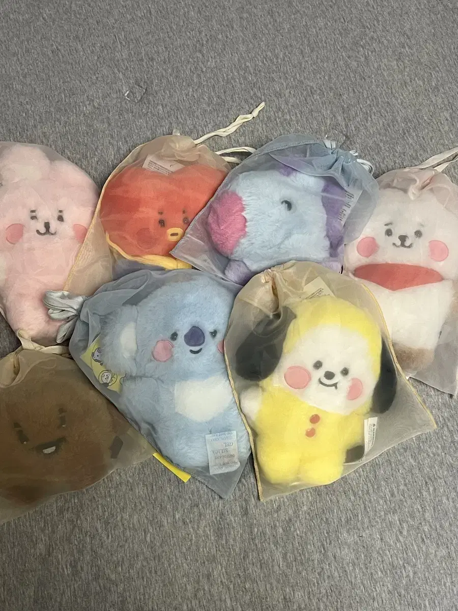 bt21 플랫퍼 인형 일괄